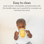 Sippy Cup by Bella Tunno, Silicone Training Cup with Transition Handles for Infants, Toddlers & Kids, Babies 6-12 Months & Toddlers 1-3 Years, Boys & Girls, The Legend, 8 oz