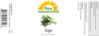 Sun Essential Oils – Sage Essential Oil 16 oz for Diffuser, Skin, Aromatherapy Massage, Humidifier, Herbaceous Scent for Candle, Lotion & Soap Making, Room Fragrance