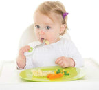 doddl Toddler Utensils, Ergonomic Fork Spoon and Knife Set for Self Feeding, Stainless Steel Silverware for 1-3 Year Olds, BPA Free, Dishwasher Safe (Aqua)