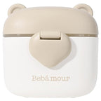 Bebamour Baby Formula Dispenser On The Go, Formula Container to Go, Formula Holder for Travel, Candy Fruit Snack Storage Container with Scoop and Leveller (Coffee)