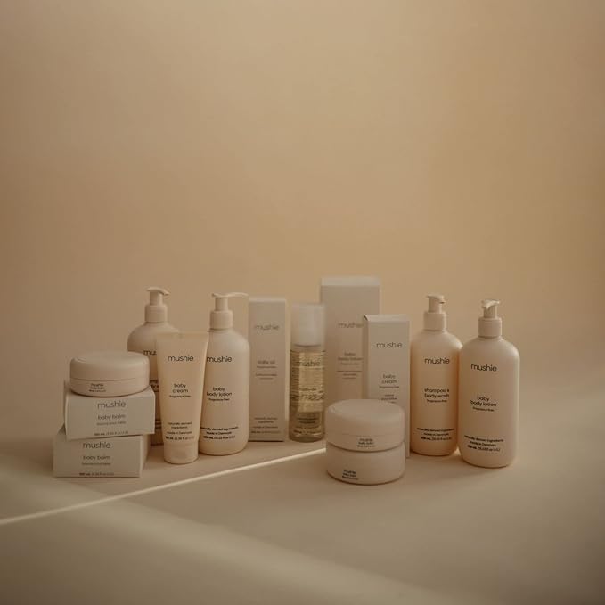 mushie Baby Cream | Healing Ointment for Dry, Chaffed Skin, Diaper Rash, & Minor Scratches | Certified COSMOS ORGANIC | Made In Denmark, 3.38 fl oz (100 mL)