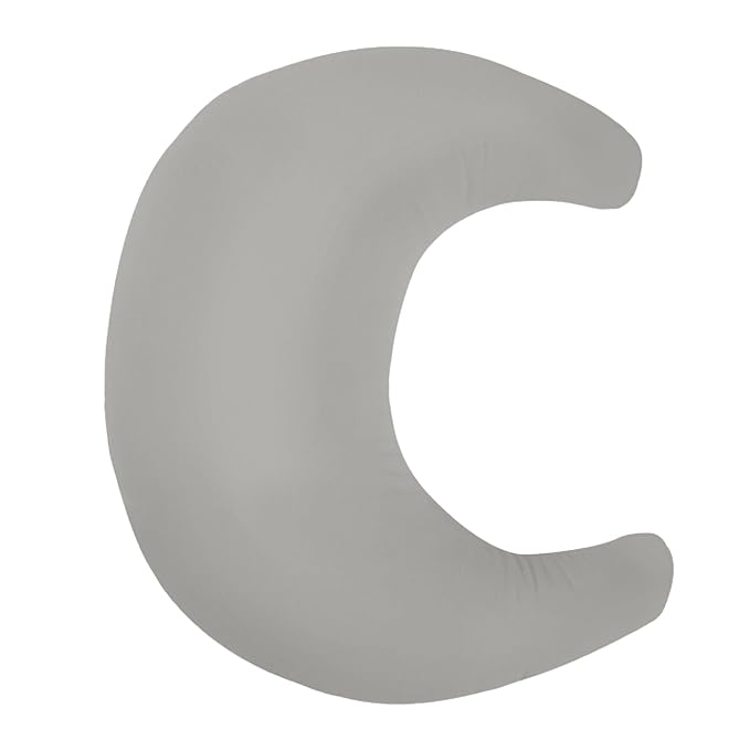 snuggle me Organic Nursing Pillow (New 2025 Design) | Bottle & Breastfeeding Pillow with Organic Cotton Cover & Fiberfill, Machine Washable Feeding Pillow, Newborn Essentials Must Haves (Stone) - v2