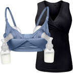 Supermom Hands Free Pumping and Nursing Bra - Hands Free Nursing Bra for Pumping - Breastfeeding Bras for Women