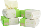 400 Count Careboree Unbleached Dry Baby Wipes Unscented Multi-Purpose Cotton Tissue Small Size