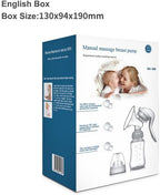 Handheld Manual Breast Pump – Portable & BPA-Free Milk Extractor for Breastfeeding Moms, Soft Silicone Suction, Quiet & Easy to Use