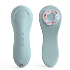 Momcozy Rolling Lactation Massager with Heat, 3-in-1 Real-Like Massage for Relieve Clogged Ducts, Breast Massager Warming for Breastfeeding, Improve Milk Flow, Blue-Green