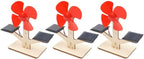 Creative Learning with DIY Solar Fan Kit for Kids Explore the Wonders of Renewable Energy (3pcs)