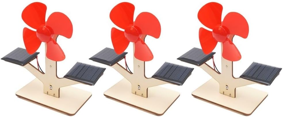 Creative Learning with DIY Solar Fan Kit for Kids Explore the Wonders of Renewable Energy (3pcs)