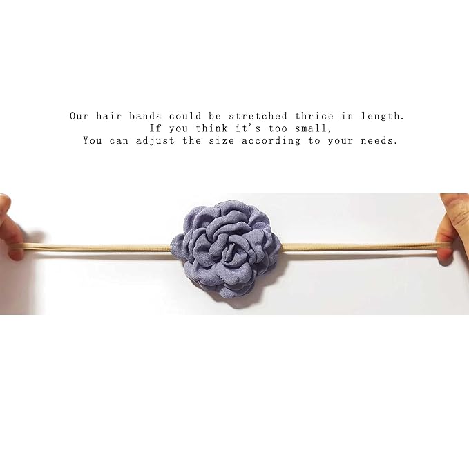 Baby Girl Headbands and Bows for Newborn Infant Toddler Nylon Hairbands Hair Accessories