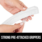 GORILLA GRIP Baby Proof Corners and Edges for Furniture, Kid Proofing Adhesive Table Corner Protectors, Heavy Duty Soft Rubber Foam Protection, Includes 8 Protective Safety Guards, 10 Feet, Off White