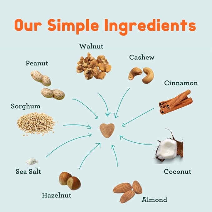 Mission Mighty Me Nutty Puffs Mixed Nut Butter Puffs for Babies + Kids - Pediatrician Developed, Plant-Based Gluten-Free Baby Snack - Peanut, Tree Nut, Cinnamon (6 Pack - 5 Pack Plus Peanut Sample)