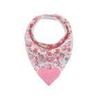 Pickle & Olive Baby Bandana Teething Bibs with Attached Teether- Set of 4 - Floral