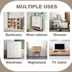 Anti Tip Furniture Anchors for Baby Pet Proofing,Furniture Wall Anchor Furniture Dresser Bookshelf Falling Prevention Device for Children (White)