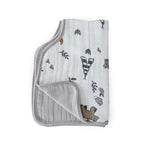 Little Unicorn Ultra-Absorbent Premium Burp Cloth | Soft on Baby's Skin | Larger Size | Ergonomic Design (Forest Friends)