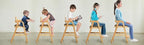 Solid Wood high Chairs for Toddlers,High Chair Grows with Kid for Dining, Study Chair for Children, Light Brown
