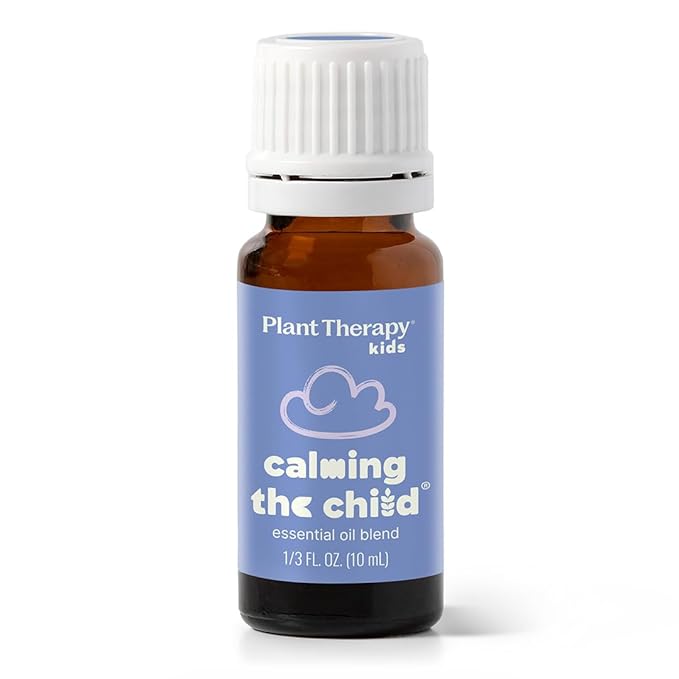 Plant Therapy KidSafe Calming The Child Essential Oil Blend - Relaxing and Soothing Blend 100% Pure, KidSafe, Undiluted, Natural Aromatherapy, Therapeutic Grade 10 mL (1/3 oz)