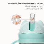 POTATO Toddler Cups Spill Proof Sippy Cup with Handles and Strap, Straw Cups for Babies, 240ML/8oz, Green