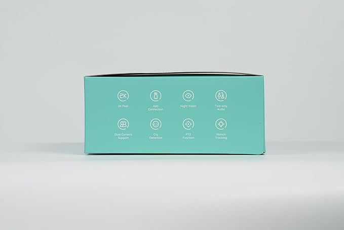 BOIFUN 2K Split-Screen 5 Inch Wi-Fi Baby Monitor with 2 360° Cameras, AI Motion & Sound & Humidity & Temp Detection, Auto Tracking Via Smartphone App and Monitor Control, Infrared Night Vision