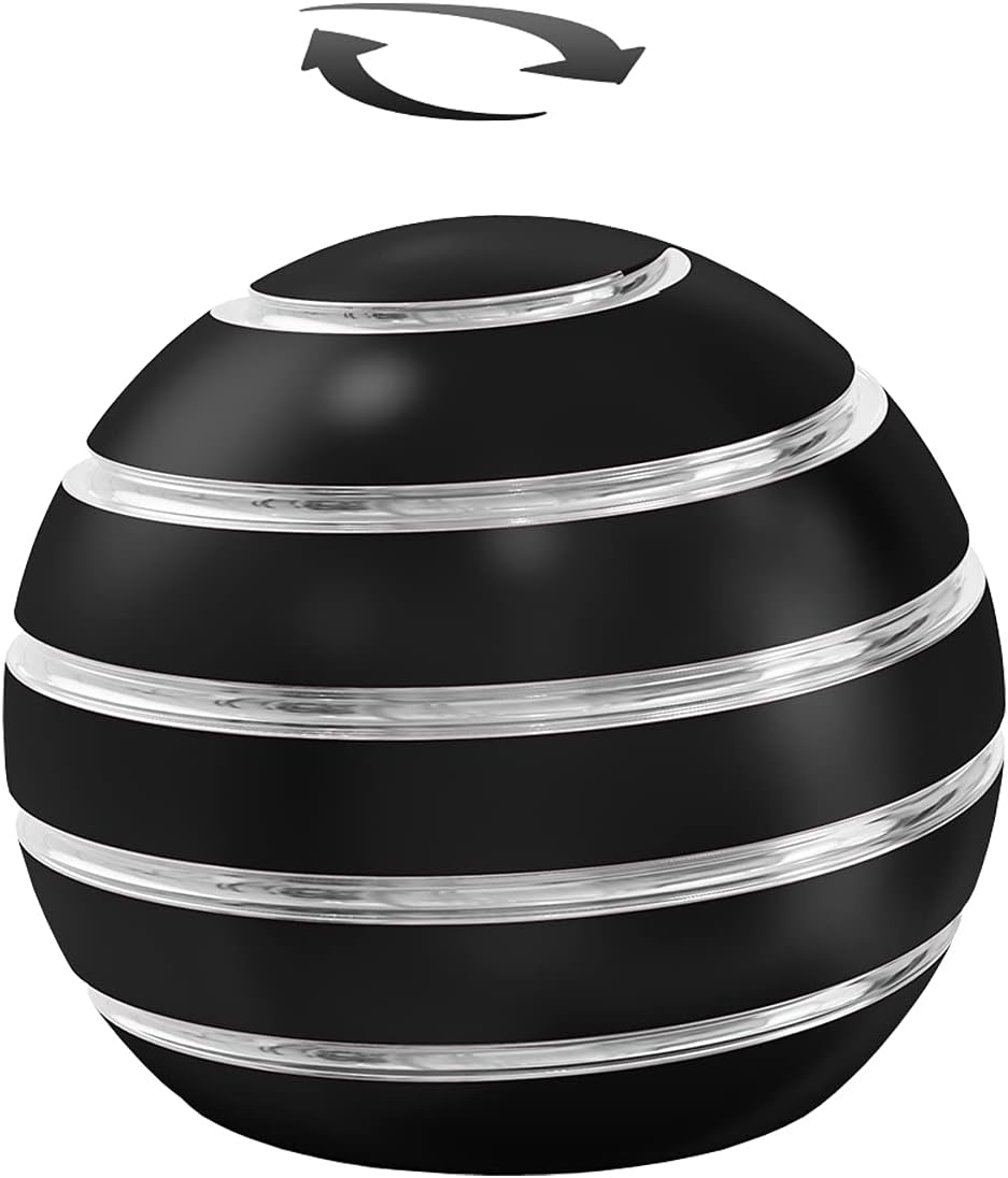 Fidget Toys, Stress Toys for Kids Adults, Kinetic Desk Toys for Office Anxiety, Spinning Desk Toys Fidget Spinner Toys for Kids Party Favors Stocking Stuffers (1.54", Black)