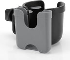 Accmor Stroller Cup Holder with Phone Holder, Bike Cup Holder, Universal Cup Holder for Uppababy Nuna Doona Strollers, 2-in-1 Cup Phone Holder for Stroller, Bike, Wheelchair, Walker, Scooter