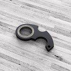 Black Keychain Spinner Fidget Ring Toy,Keychain Spinner Fidget Ring Metal Key Chain Spinner Fidget Ring Type Toy for Man Women and Kids Fidget Spinners