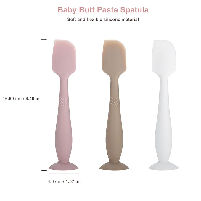 Diaper Cream Spatula Applicator, Baby Butt Paste Spatula for Newborn Babies, Diaper Cream Brush Suitable for Aquaphor Desitin