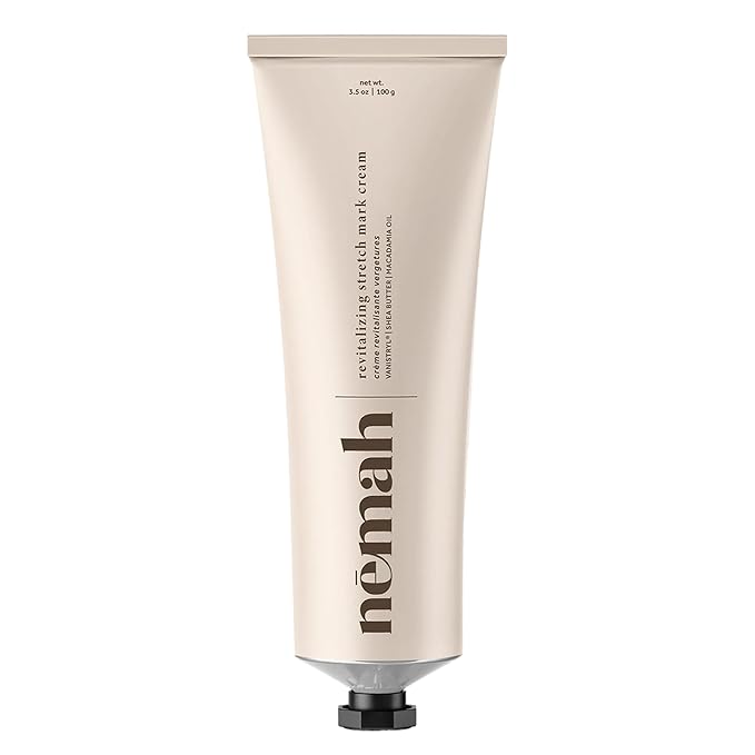 Nemah - Stretch Mark Cream for Pregnancy - Pregnancy Stretch Mark Prevention & Reduction, Postpartum Stretch Mark Cream with Vanistryl, Shea Butter, & Macadamia Oil - Vegan & Cruelty-Free - 3.5 oz.
