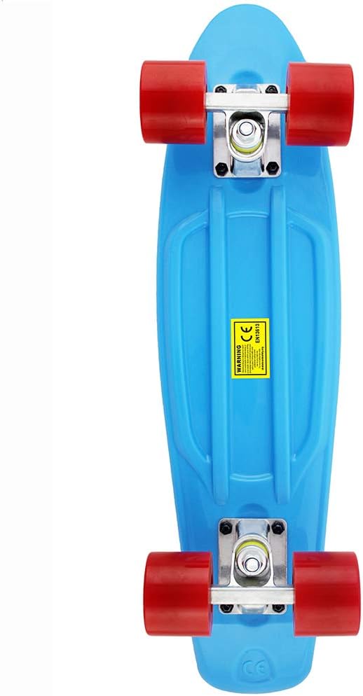 Skateboards Complete 22 Inch Mini Cruiser Retro Skateboard for Kids Boys Youths Beginners