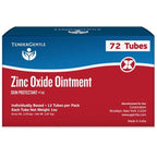 Zinc Oxide Ointment for Adults and Babies - 1 oz Diaper Rash Ointment, Case of 72 - Skin Protectant for Diaper Rashes, Cuts, and Burns