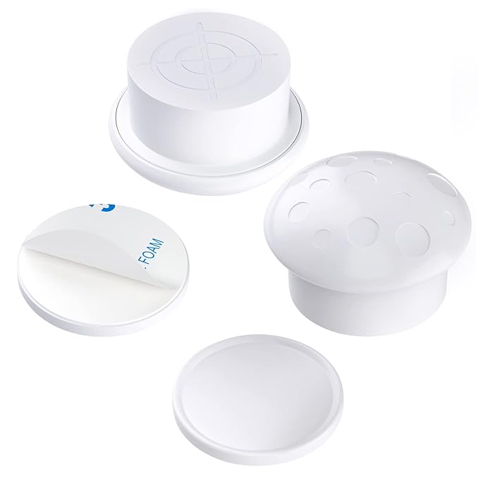 AOSITE Child Safety Magnetic Cabinet Locks Keys, 2 Pack Universal Replacement Keys Child Proof Extra Stronger Magnet Baby Locks for Cabinets and Drawers with Adhesive, 2 Key Holders Included