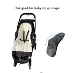 Funlife Anti-Kick Waterproof High Performance Winter Stroller Footmuff Fits All Travel Gear,Front Piece Height Adjustable and Removable,M6-4T