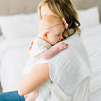 Little Unicorn Ultra-Absorbent Premium Burp Cloth 2 Pack | Soft on Baby's Skin | Larger Size | Ergonomic Design | Set of 2 (White)