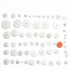 Fielect 64 Type Plastic Gears Kit Plastic Gears Plastic Crown Gear Single Double Reduction Gear Worm Gear for DC Motor DIY Model Toys 1Pcs