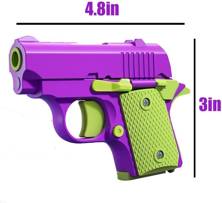 Easter Basket Stuffers,1911 3D Printed Small Pistol Toys, Stress Relief Pistol Toys for Adults, Suitable for Relieving ADHD, Anxiety,Easter Fillers Easter Gifts for Boys(2pcs-E)