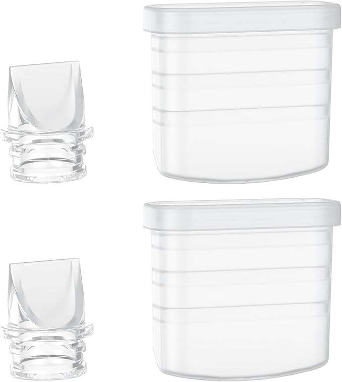 Paruu P10 Duckbill Valves & Silicone Diaphragm, P10 Original Breast Pump Parts, Wearable Breast Pump Replacement Accessories, 2 Pack Set