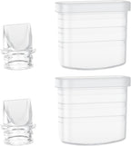 Paruu P10 Duckbill Valves & Silicone Diaphragm, P10 Original Breast Pump Parts, Wearable Breast Pump Replacement Accessories, 2 Pack Set