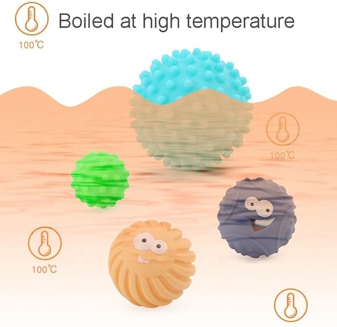 Baby Sensory Toys Montessori Balls for Toddlers 1-3, Perfect Teething Gift, Sensory Balls in Ball for Babies 6-12 Months, Promotes Hand-Eye Coordination, Fine Motor Skills