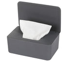 NOVWANG Wipes Dispenser, Baby Wipe Holder, Keeps Wipes Fresh, Refillable Wipe Container Baby Wipes Case for Bathroom Wipes Pouch Case (Deep Grey)