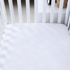 4-Pack Fitted Crib Sheets for Boys and Girls - Breathable, Soft Microfiber Baby Sheets in Grey and White