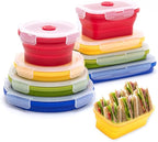 Collapsible Silicone Food Storage Container Set (MULTI COLOR)