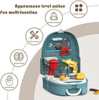 Kids Pretend Play Tool Box Set – Construction Role Play Backpack Toy for Boys & Girls, Little Handyman DIY Tools Playset for Children, Parent-Child Interactive Play (Tools Box)