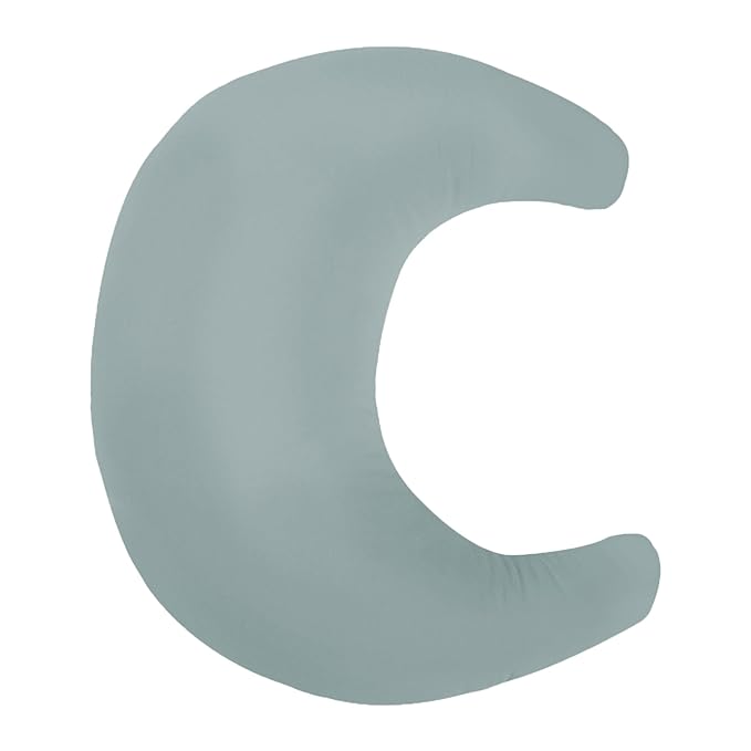 snuggle me Organic Nursing Pillow (New 2025 Design) | Bottle & Breastfeeding Pillow with Organic Cotton Cover & Fiberfill, Machine Washable Feeding Pillow, Newborn Essentials Must Haves (Slate) - v2