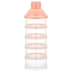 Accmor Formula Dispenser On The Go, 5 Compartments Stackable Formula Container for Travel, Baby Milk Powder Kids Snack Container, BPA Free