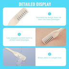 Double Sided Nose Hair Knife, 2-in-1 Nasal Hair Cutter, Nostril Hair Remover Tool, Portable Manual 360° Rotating Nose Hair Trimmer with Ear Picker for Women Men (3Pcs)