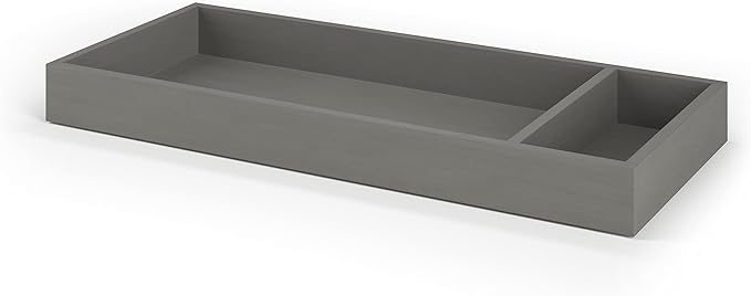 Child Craft Universal Changing Table Topper, Convert Dresser into a Changing Table Surface, Securely Attaches, Non-Toxic, Baby Safe Finish (Lunar Gray)