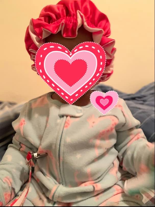 AKISS Baby Infant Newborn Toddler Satin Silk Hair Bonnet for Baby Girl Boy Sleeping Kids Cap Hat