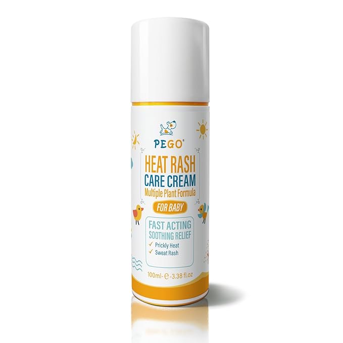 Heat Rash Care Cream for Babies | Prevents Prickly Heat, Sweat Rashes, Eczema & Skin Inflammation | Alleviating Discomfort for Babies Skin | 100ml/3.38oz (100ml/1Pack)