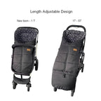 0-5T Length Ajustable Waterproof Stroller Winter Cover for All Stroller, XL Stroller Bunting Bag, Outdoor Tour Winter Stroller Sleeping Bag Infant to Toddler to Pre School