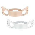 Silicone Baby Bottle Handles, 2PCS Pink/White Easy Grip Handles for Wide-Neck Bottles, BPA-Free, Dishwasher Safe