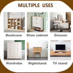 Anti Tip Furniture Anchors for Baby Pet Proofing,Furniture Wall Anchor Furniture Dresser Bookshelf Falling Prevention Device for Children (Brown)